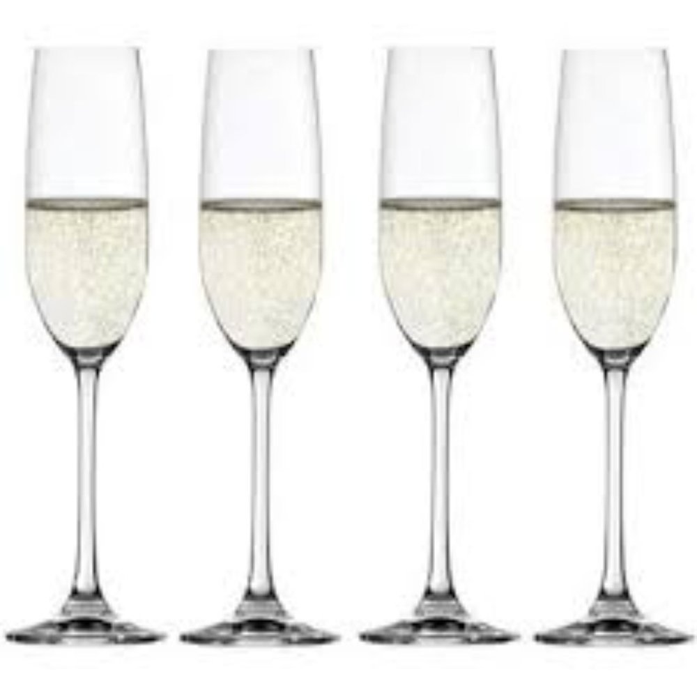 SPIEGELAU Salute Crystal Champagne Wine Glasses Set of 4 Brand New - Picture 3 of 10